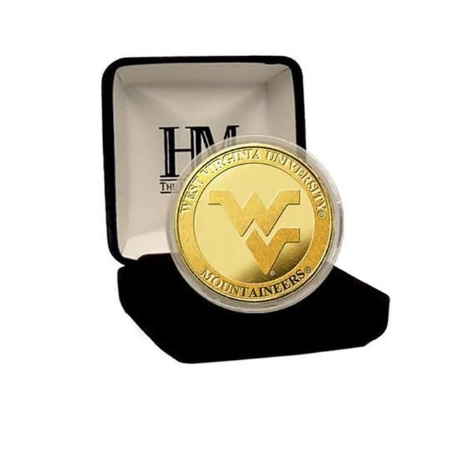 West Virginia University 24 karat Gold Coin (MultiDimensions 8 inches high x 4 inches wide x 1 inch deepWeight 1 pound )