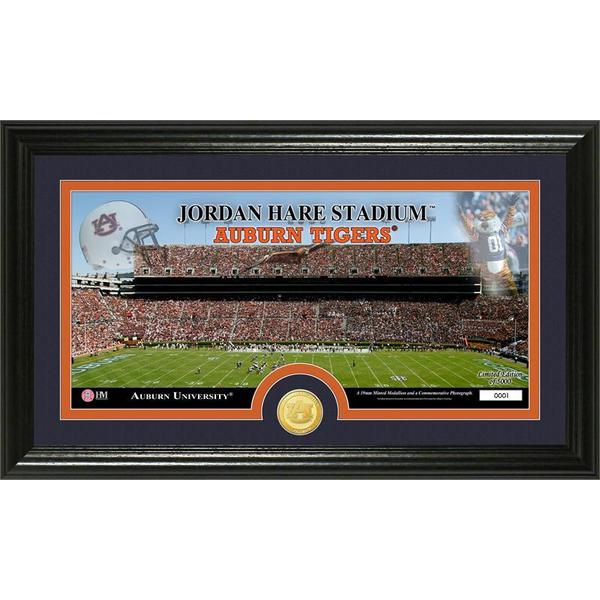 Auburn University Stadium Bronze Coin Panoramic Photo Mint