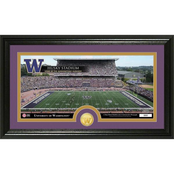 University of Washington Stadium Bronze Coin Panoramic Photo Mint