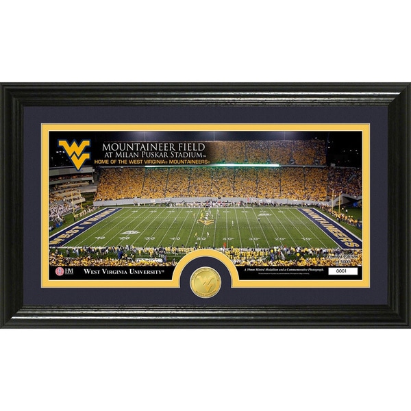 West Virginia University Stadium Bronze Coin Panoramic Photo Mint