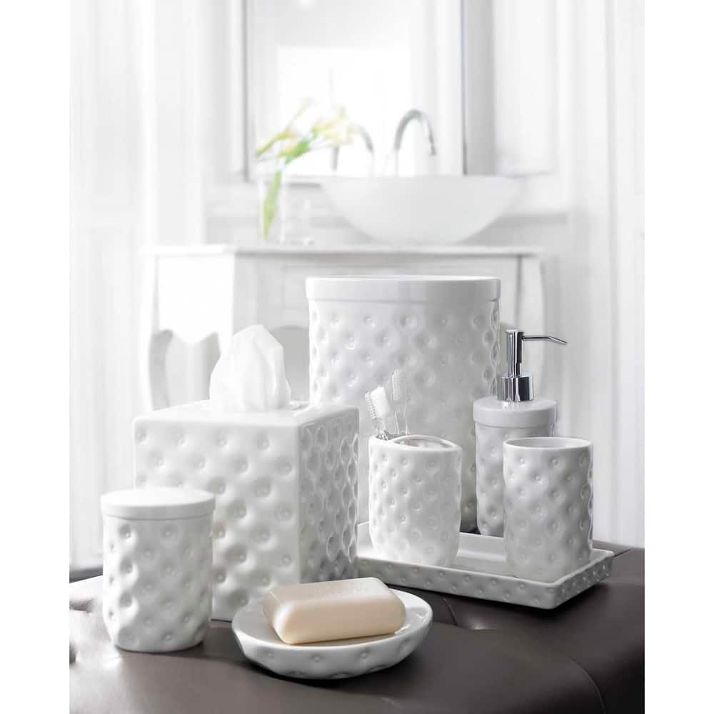 Classic White Porcelain Bath Accessory Collection
