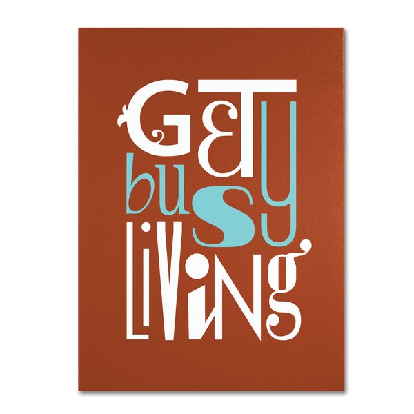 Megan Romo Get Busy Living III Canvas Art   15744026  