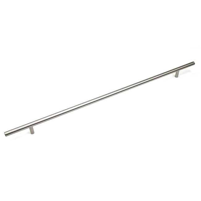 Stainless Steel 35.5 inch Cabinet Bar Pull Handles (case Of 10) (100 percent stainless steelFinish Brushed nickelOverall length 35.5 inches (900mm)Hole to hole spacing 30 inches (762mm)Projection 1.375 inchesDiameter 0.5 inchesModel 12SL0036S)