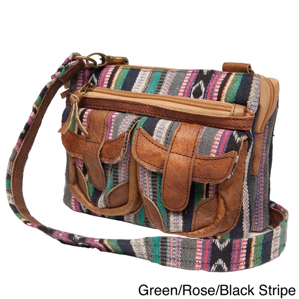 Shop Handmade Annapurna Crossbody Yak Leather Bag (Nepal) Free