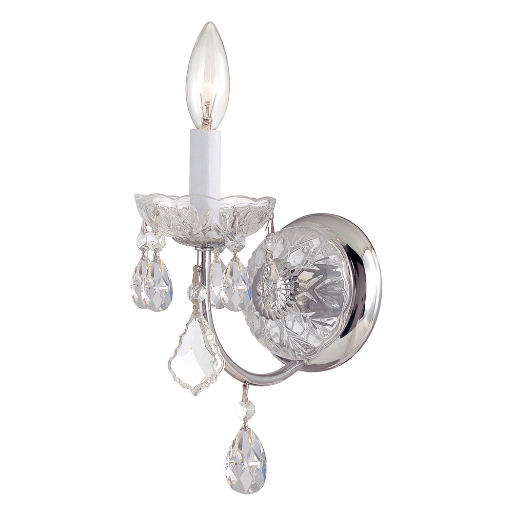 Imperial Chrome/crystal 1 light Wall Sconce