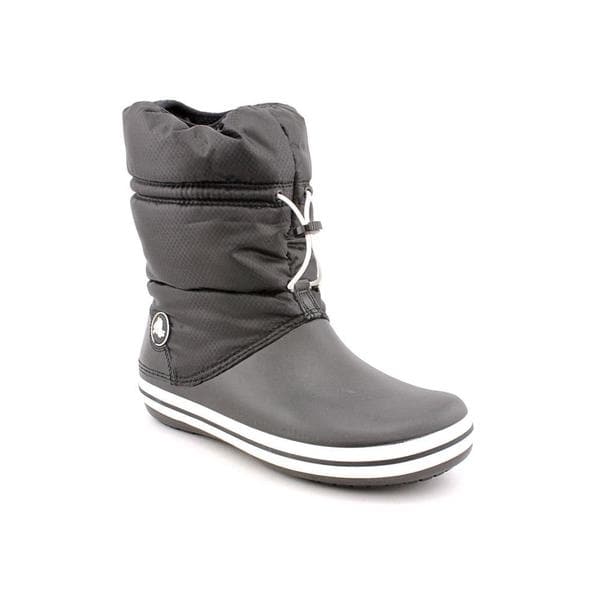 Shop Crocs  Women s  Crocband Winter Black Synthetic Boots  