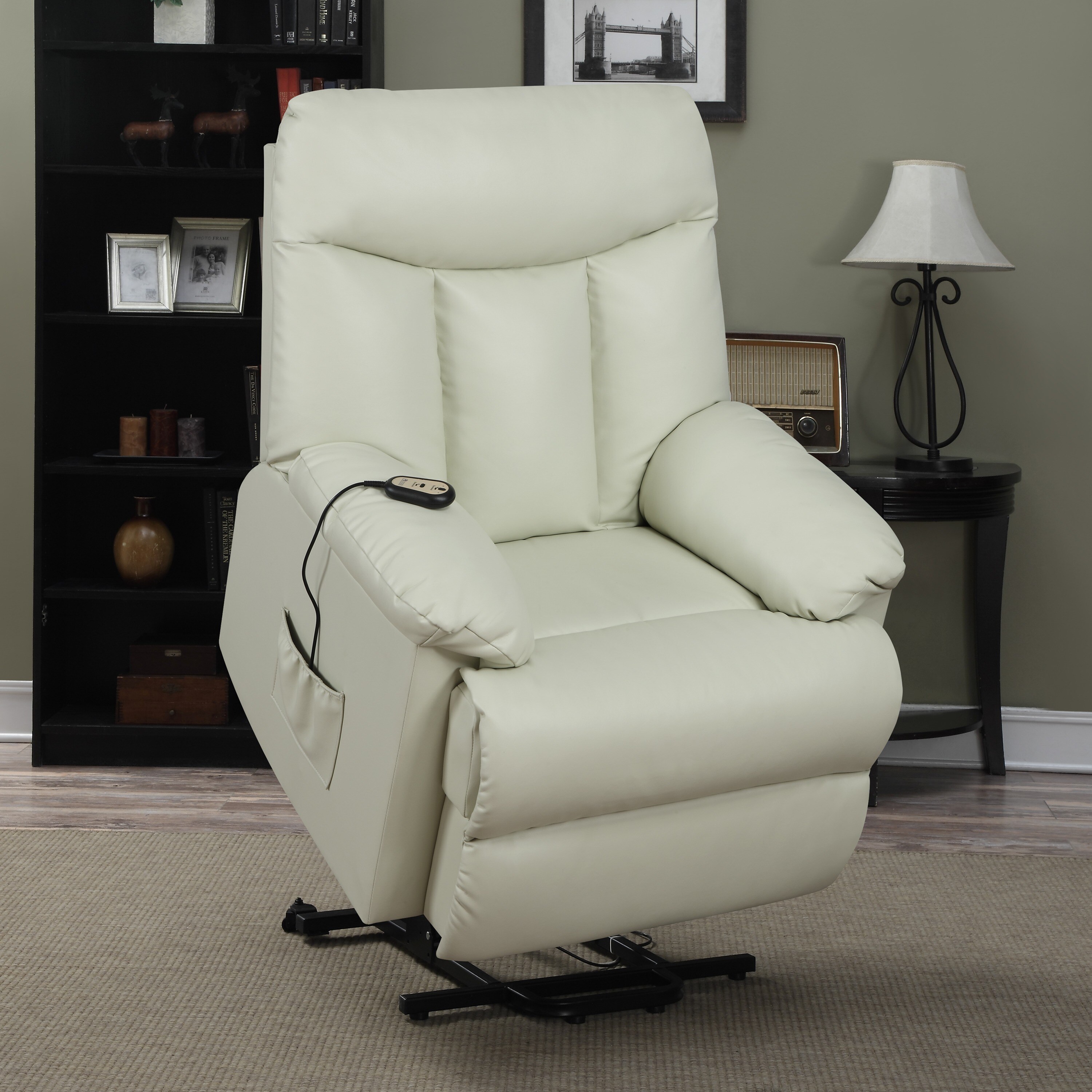 Power Leather Recliner Lift Chair Ultra Mobility Assist Seat Medical