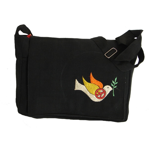 Jean Shoulder Bag and Peach Dove (Nepal) Messenger Bags