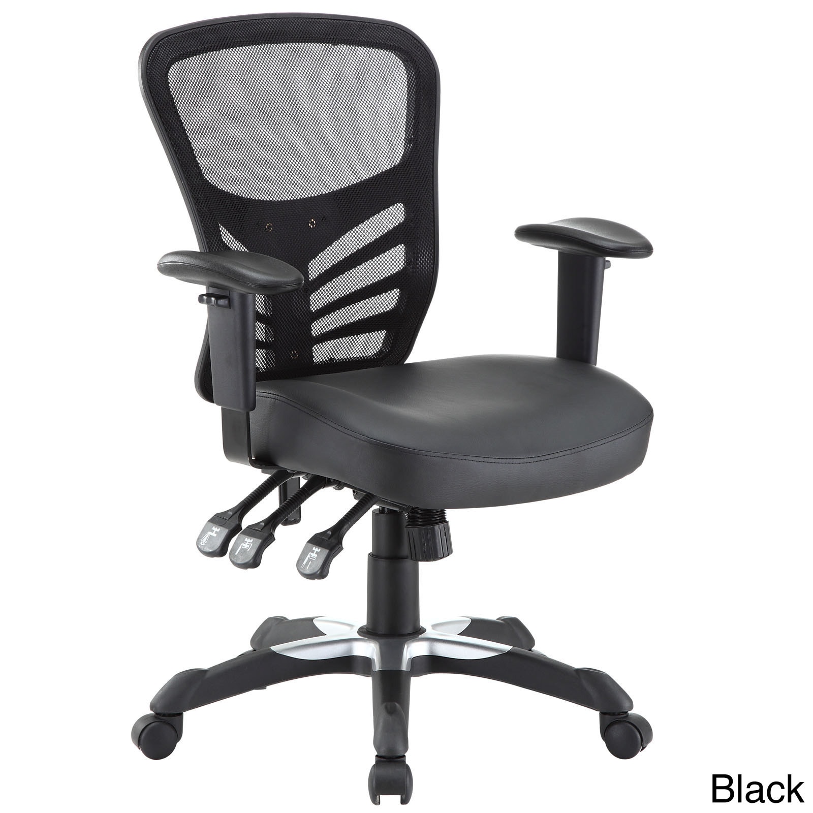 Articulate Mesh Office Chair with Fully Adjustable Black Vinyl Seat - On  Sale - Overstock - 8454774