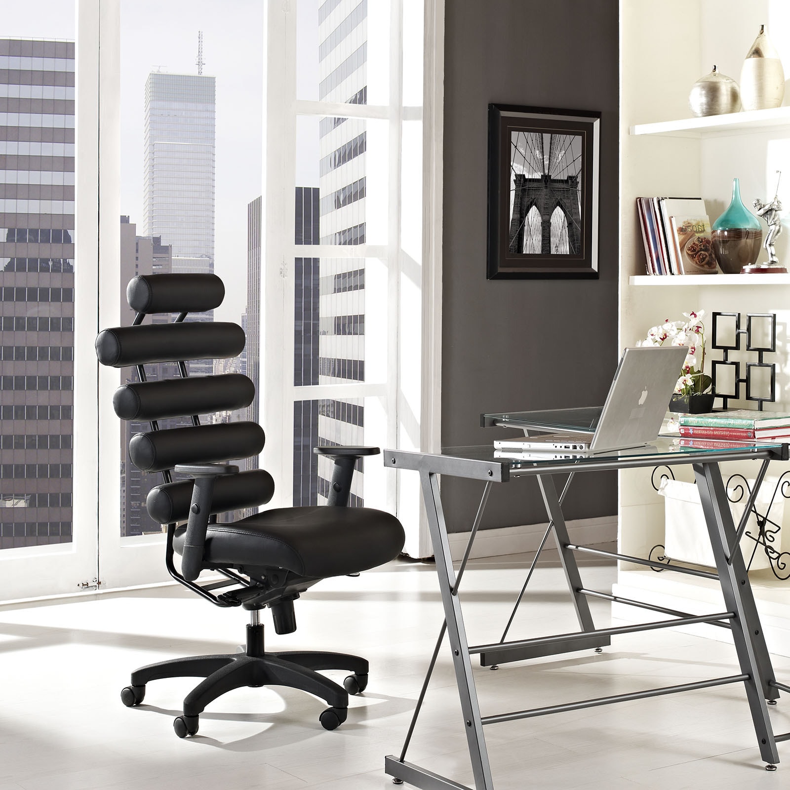 Black Pillow Office Chair