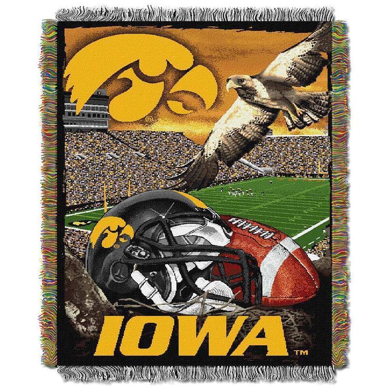 NCAA Big Ten Conference School Tapestry Throw Blanket