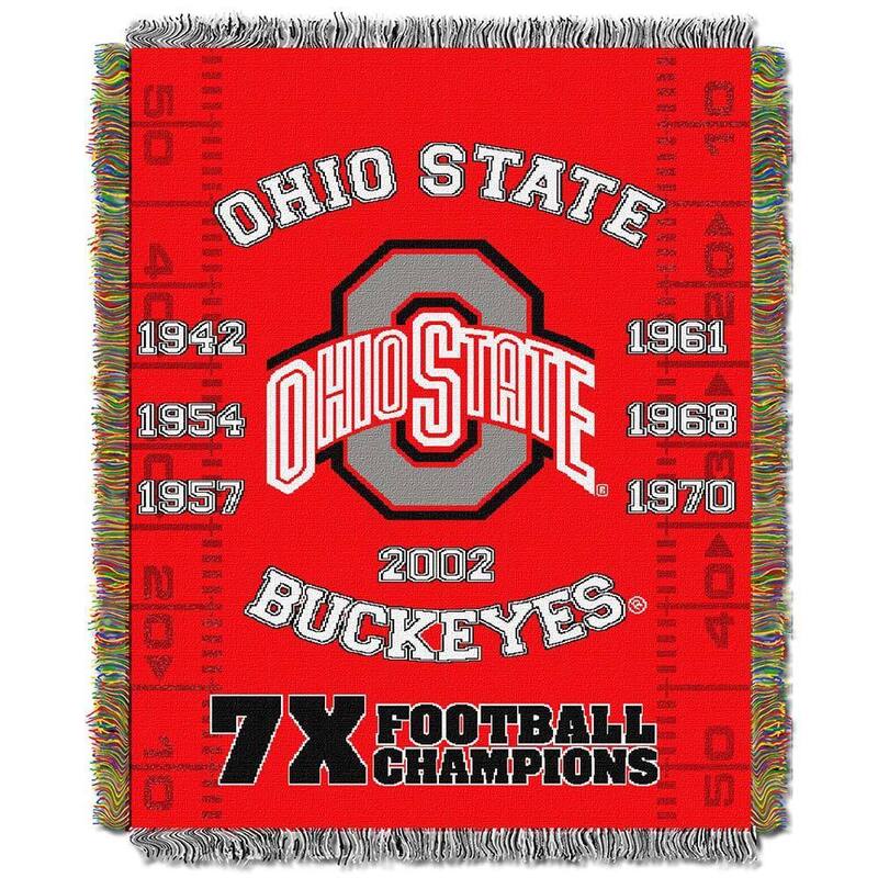 NCAA Big Ten Conference School Tapestry Throw Blanket