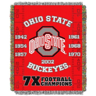 NCAA Big Ten Conference School Tapestry Throw Blanket