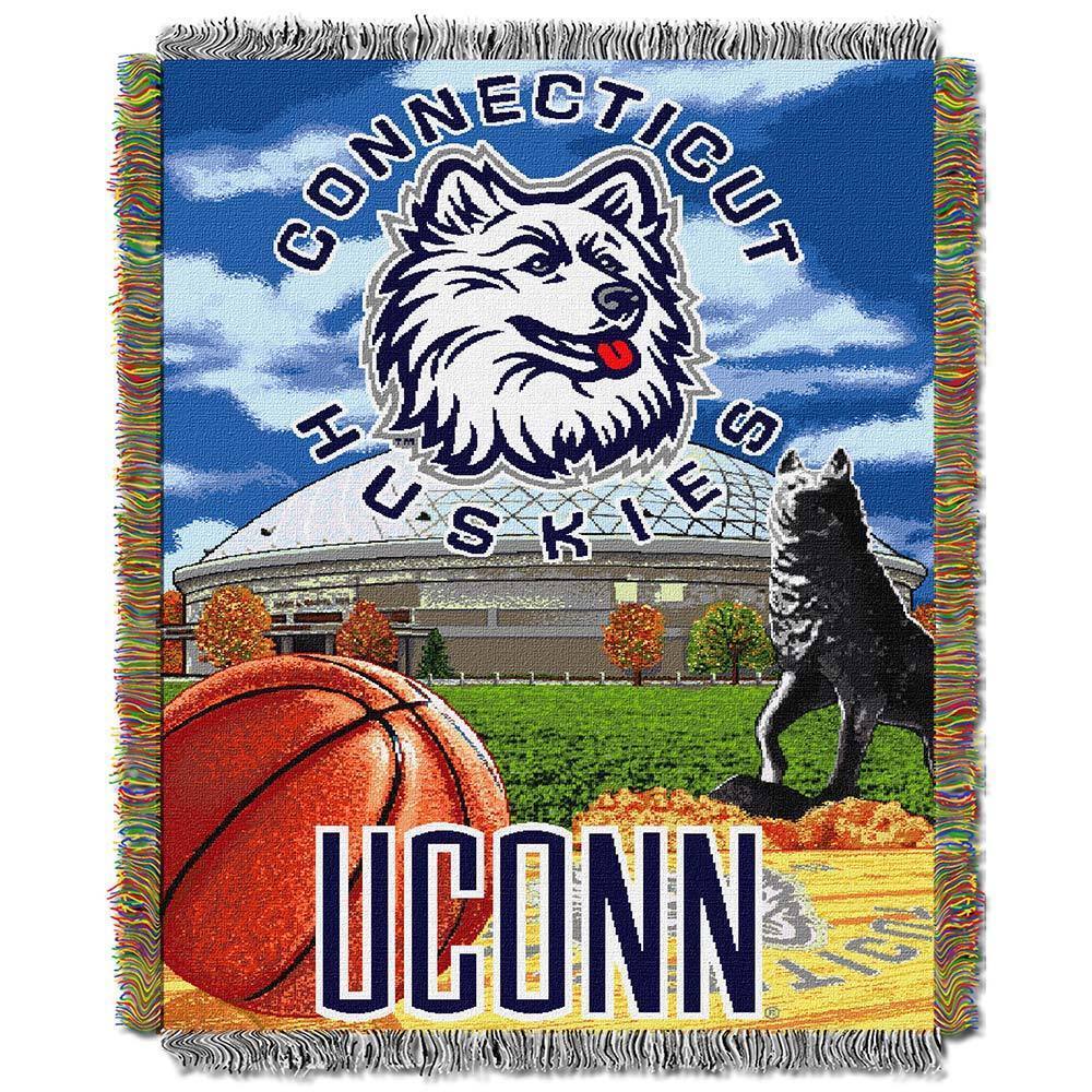 NCAA University of Connecticut Huskies School Tapestry Throw