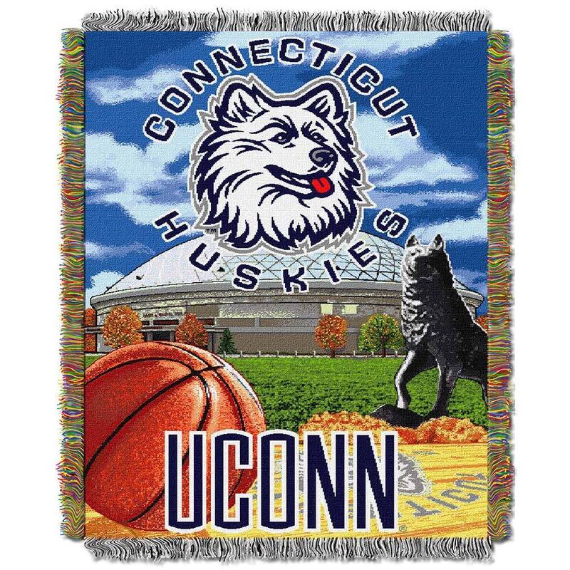NCAA University of Connecticut Huskies School Tapestry Throw