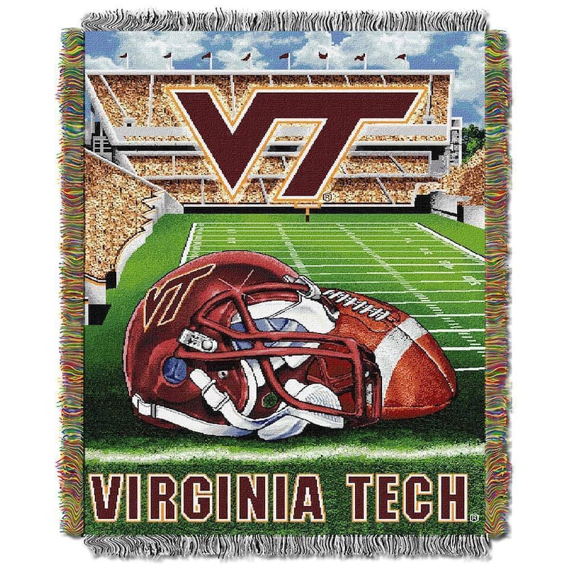 NCAA ACC School Tapestry Throw Blanket - Virginia Tech Hokies