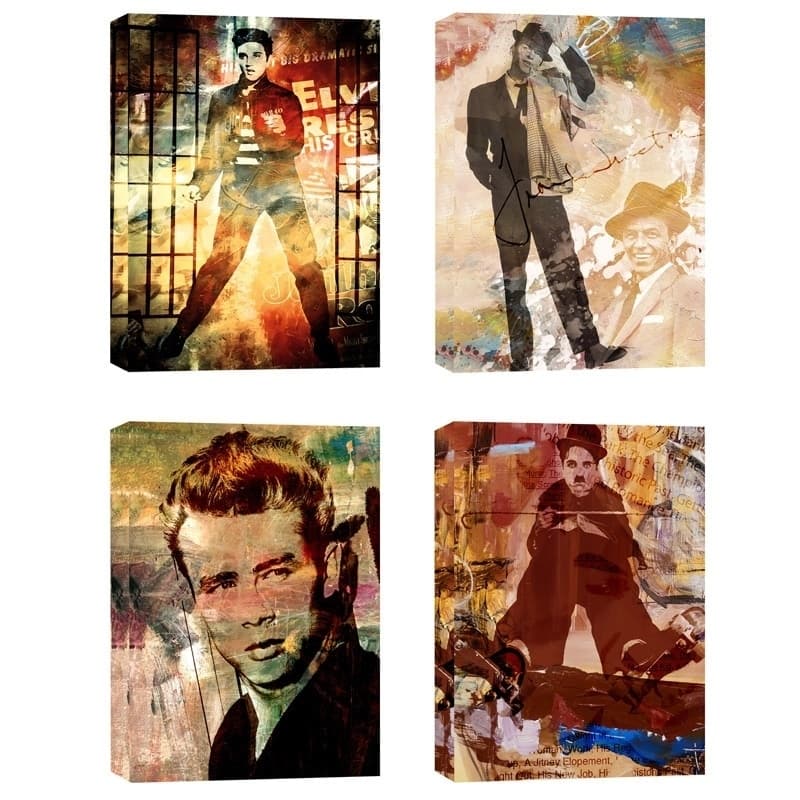 Ready2HangArt 'Legends' 4-piece Canvas Wall Art