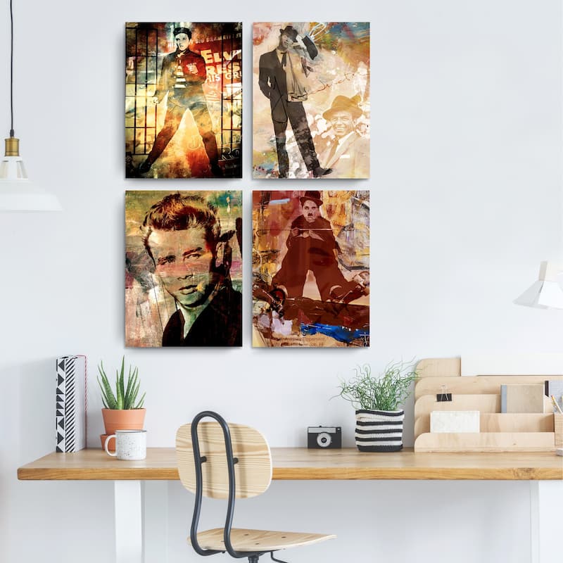 Ready2HangArt 'Legends' 4-piece Canvas Wall Art