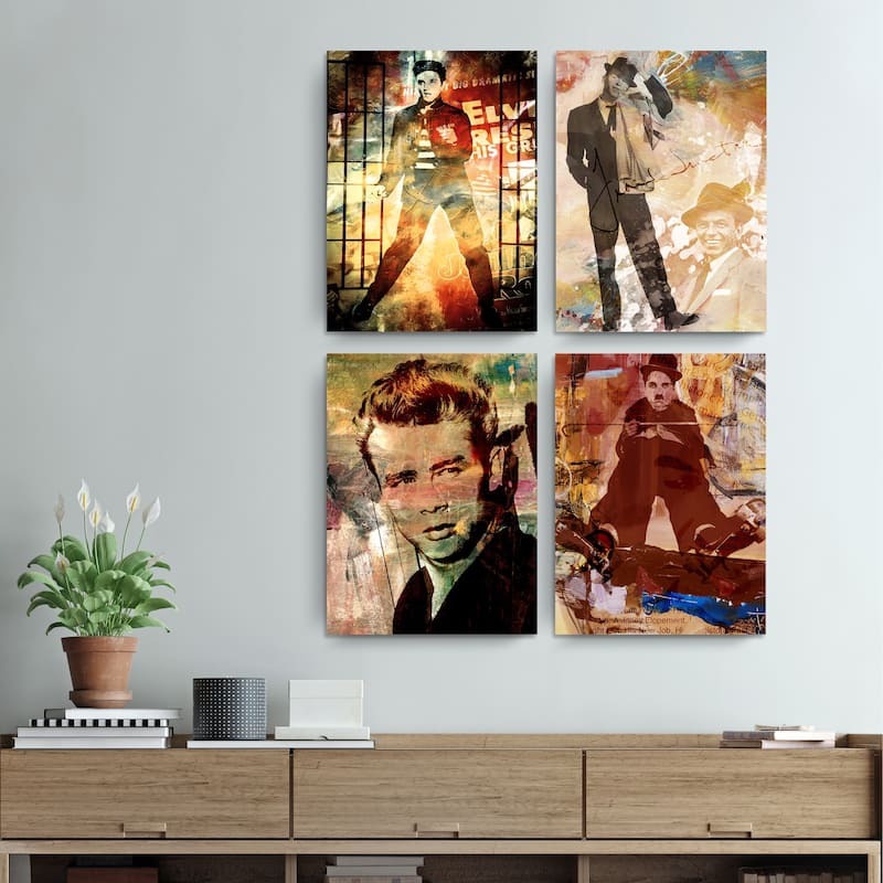 Ready2HangArt 'Legends' 4-piece Canvas Wall Art
