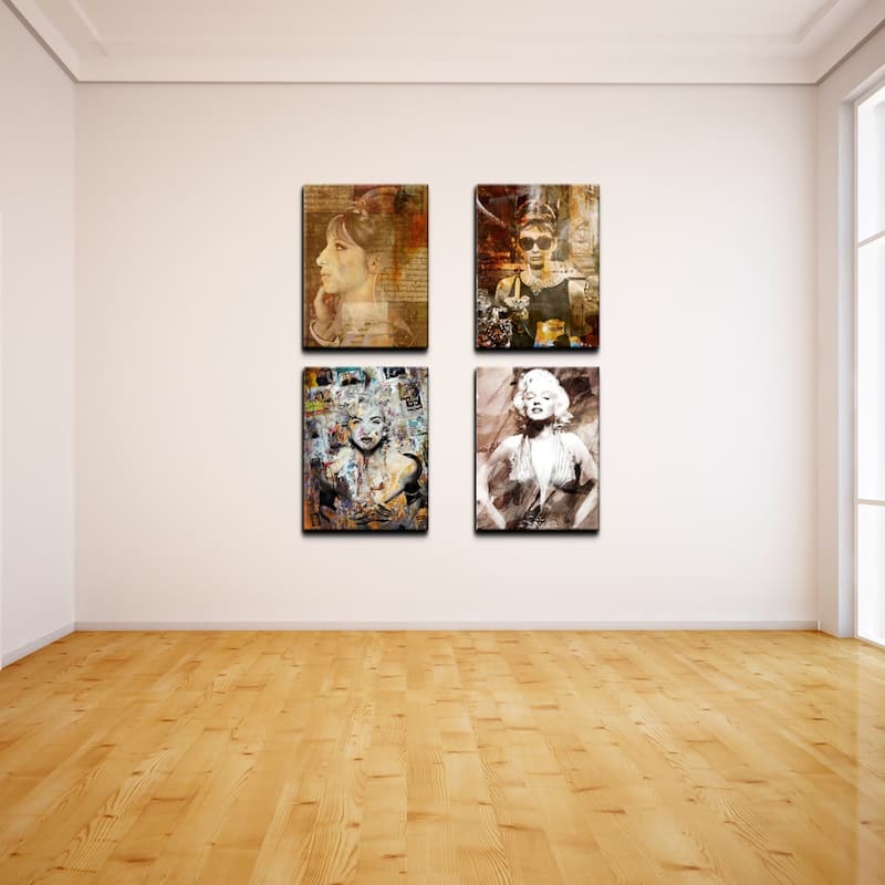 Ready2HangArt 'Divas' 4-piece Canvas Wall Art