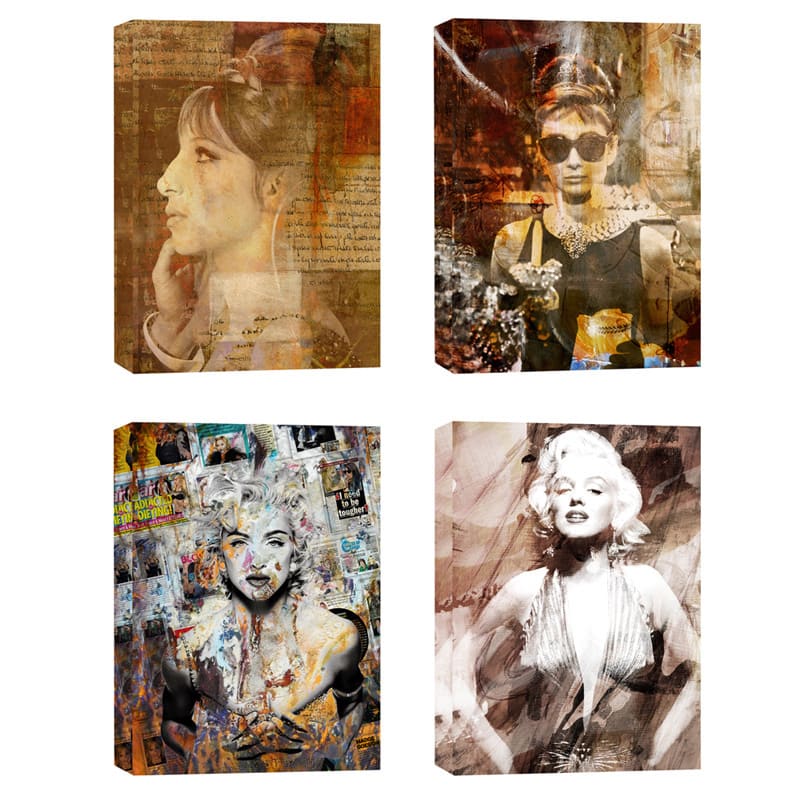 Ready2HangArt 'Divas' 4-piece Canvas Wall Art