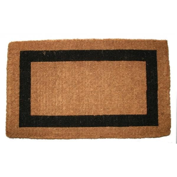 Outdoor Coconut Fiber Single Border Mat (1'10 x 3')