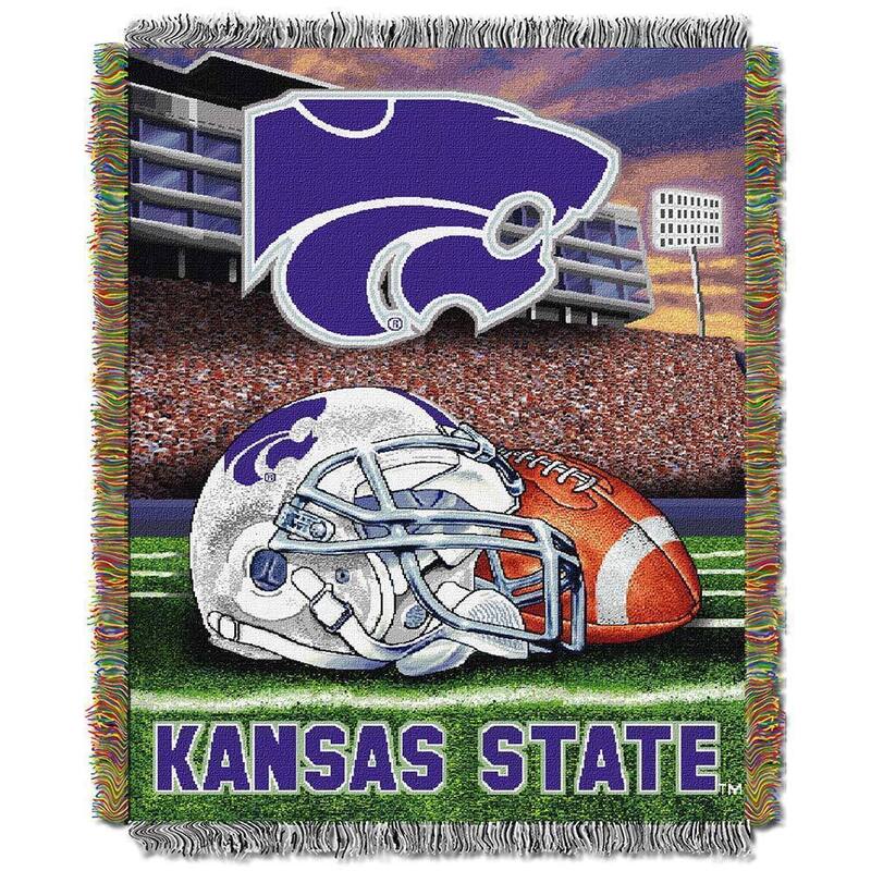 NCAA Big 12 Conference Home Field Advantage Tapestry Throw - Kansas Wildcats