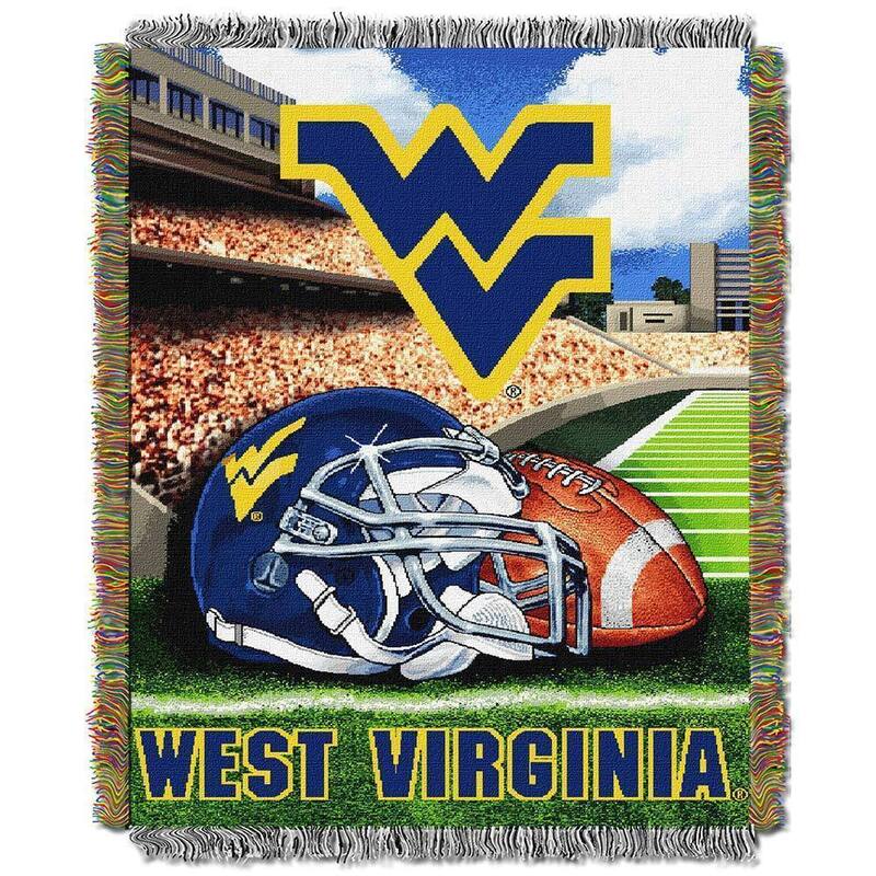 NCAA Big 12 Conference Home Field Advantage Tapestry Throw - West Virginia Mountaineers