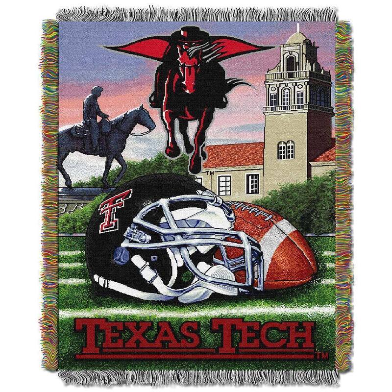 NCAA Big 12 Conference Home Field Advantage Tapestry Throw - Texas Tech Red Raiders