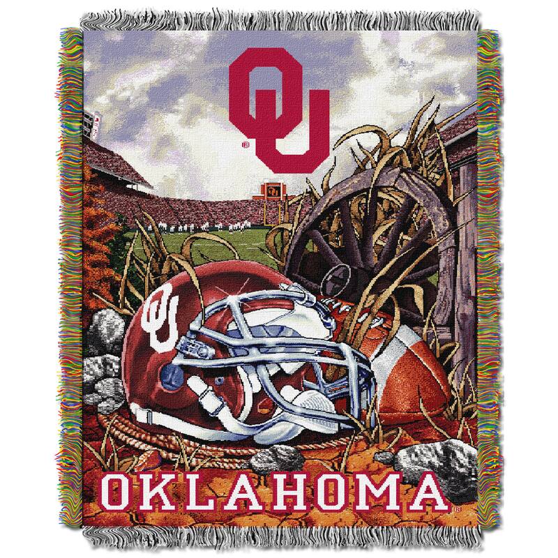 NCAA Big 12 Conference Home Field Advantage Tapestry Throw - Oklahoma Sooners