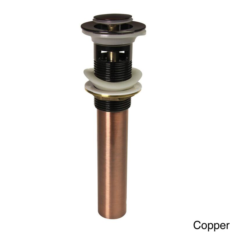 Dyconn Faucet 8-inch Bathroom Sink Pop-Up Drain with Overflow