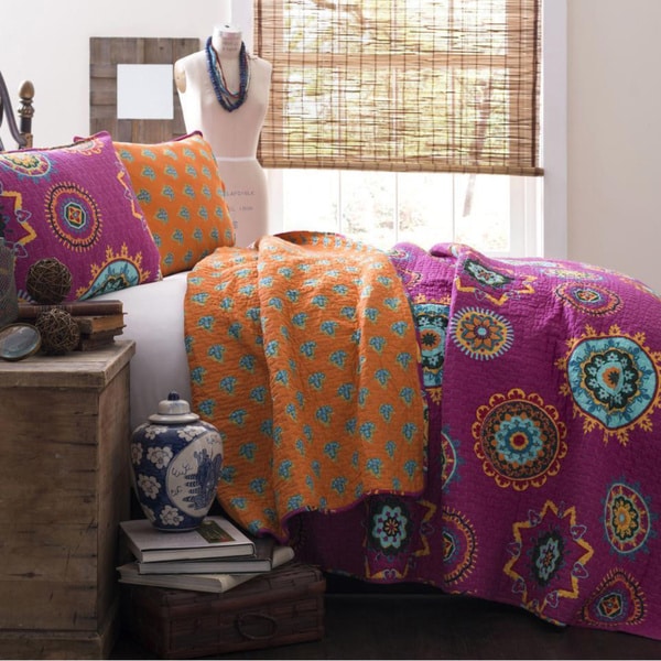 Shop Lush Decor Adrianne 3-piece Quilt Set - On Sale - Free Shipping ...