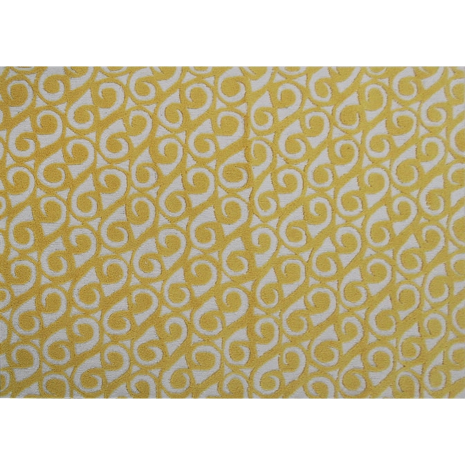 Hand hooked Yang Yellow Area Rug (5 X 7)