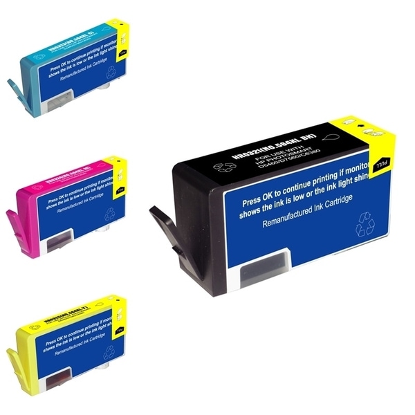 Insten Black Remanufactured Ink Cartridge Replacement for HP