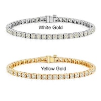 14k Gold 2ct Tdw 7 Inch Round Diamond Tennis Bracelet By Auriya Auriya 14k Gold 2ct Tdw Round Diamond Tennis Bracelet