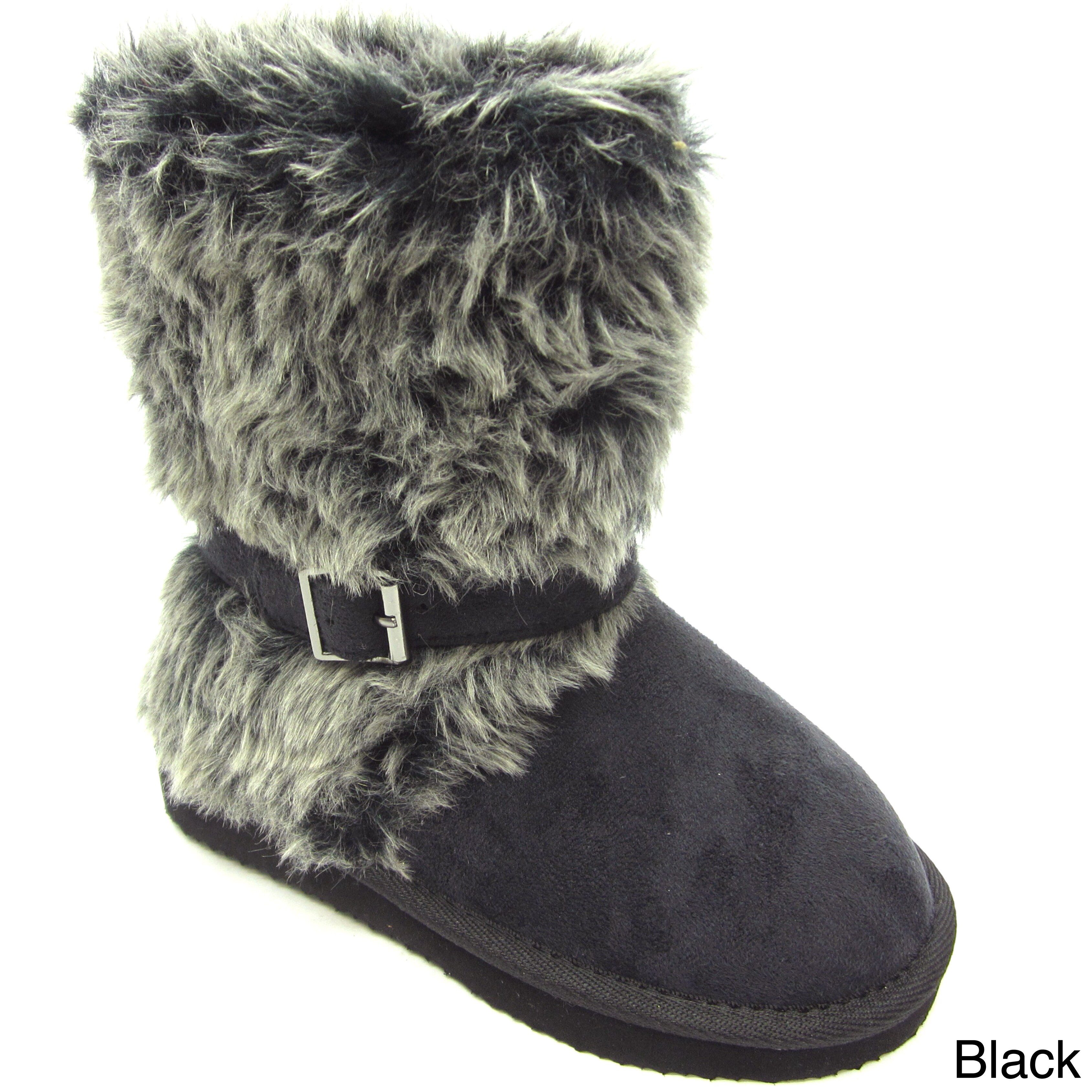 childrens furry boots
