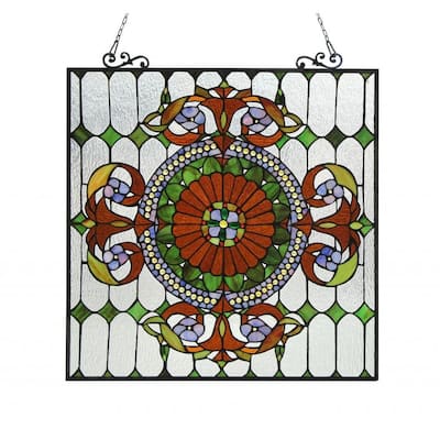 Chloe Tiffany Style Victorian Design Window Panel