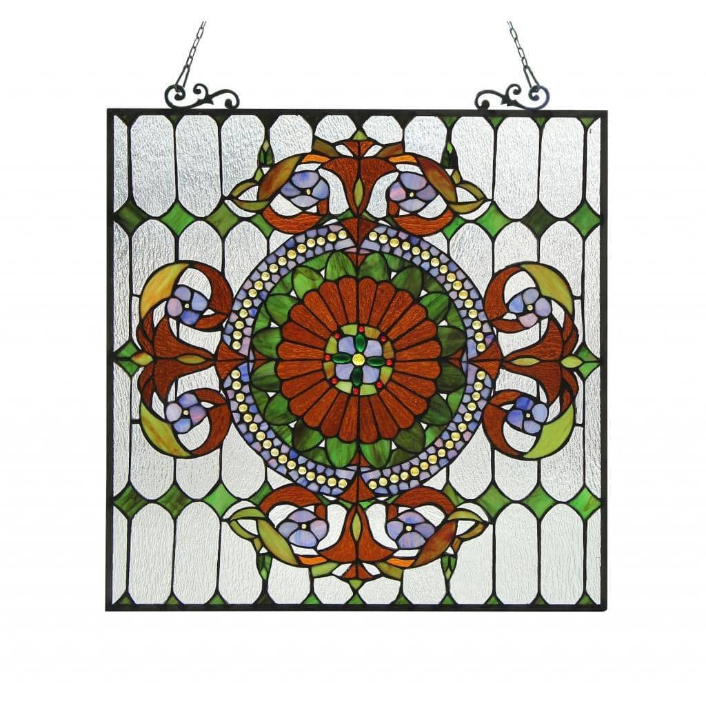Chloe Tiffany Style Victorian Design Window Panel
