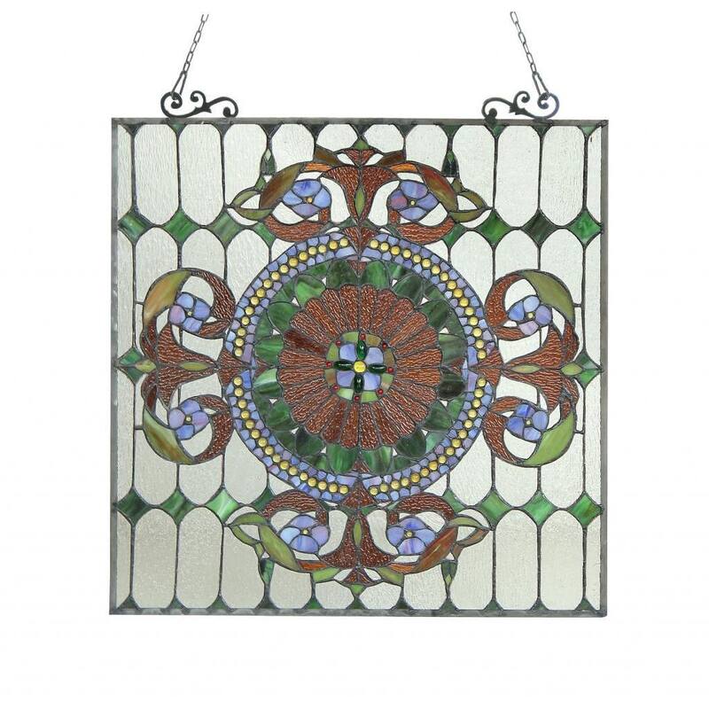 Chloe Tiffany Style Victorian Design Window Panel