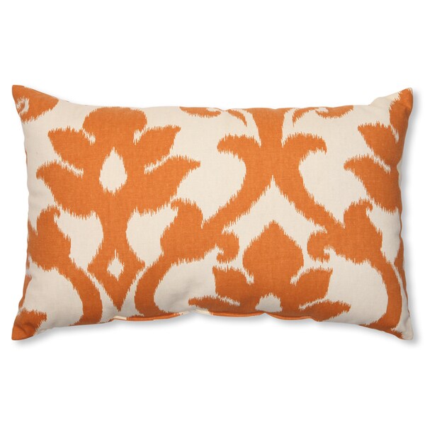 Pillow Perfect 'Azzure Tangerine' Rectangular Throw Pillow Overstock