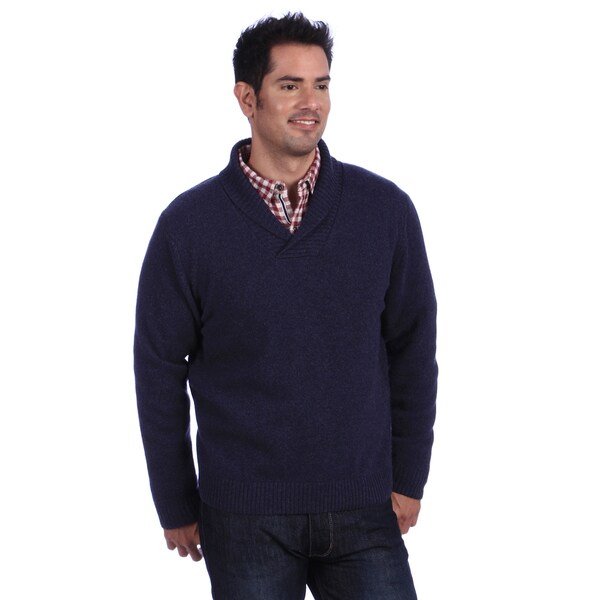 Shop Luigi Baldo Italian Made Men's Cashmere Shawl Collar Sweater ...