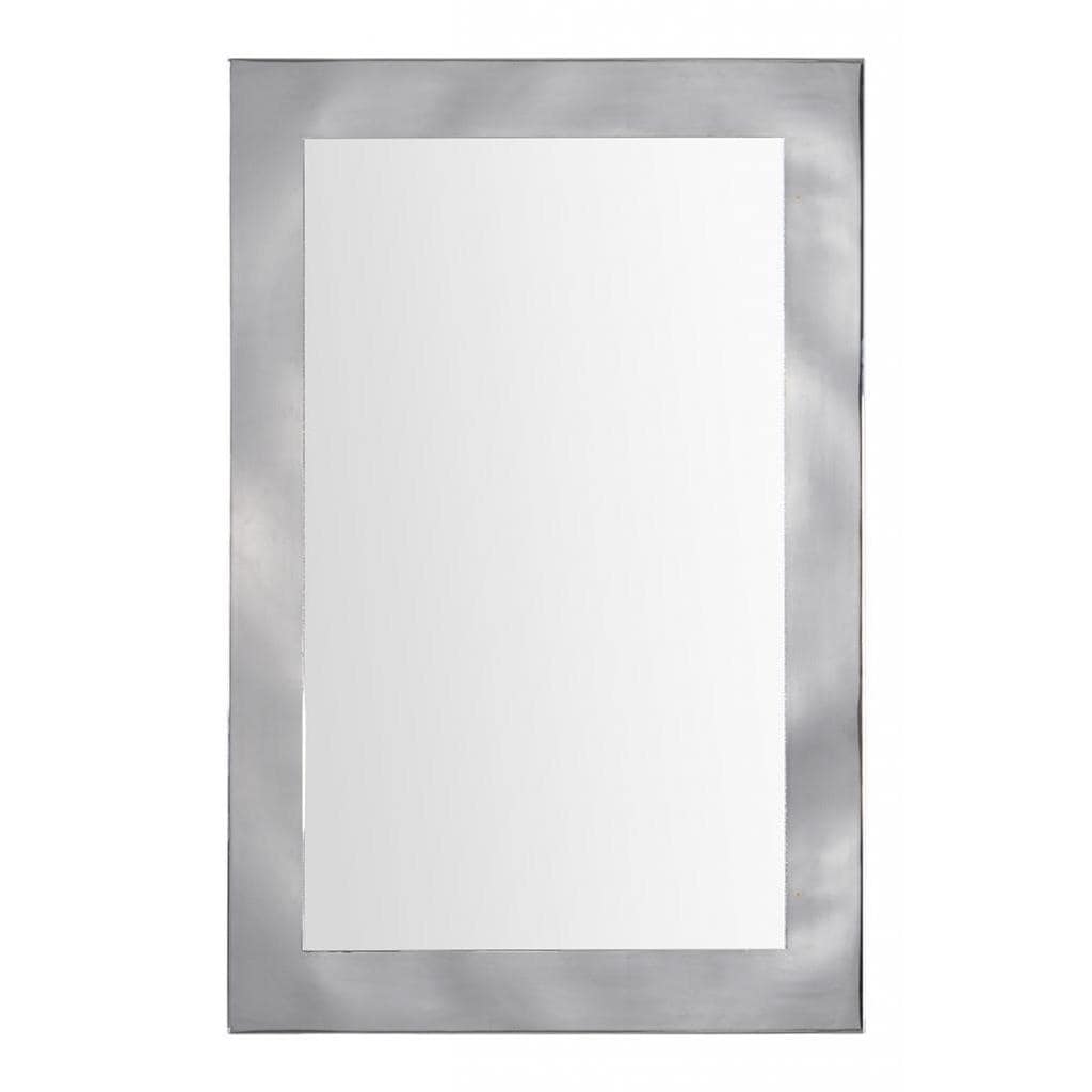 Renwil Calandra Rectangular Chrome Polished Mirror Silver Size Medium