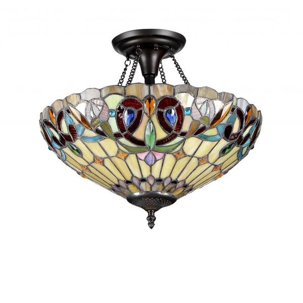 tiffany style flush mount ceiling light