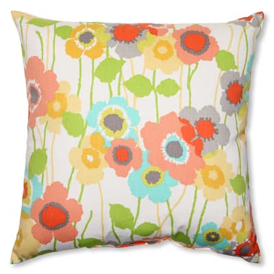 Pillow Perfect Pic-A-Poppy Seaglass 18-inch Throw Pillow