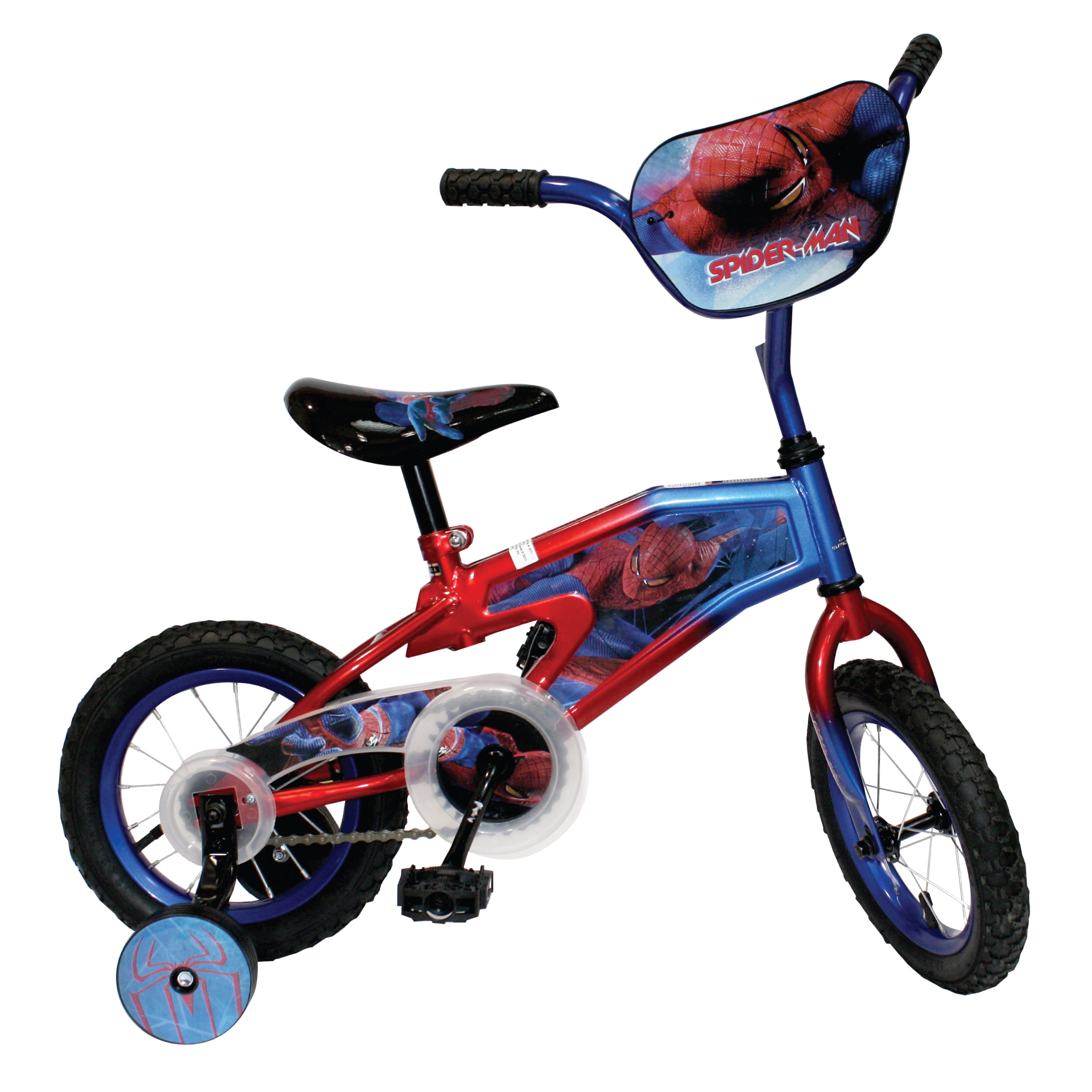 spider man training wheel bike