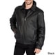 Shop Excelled Men's Big and Tall Lamb Leather Bomber ...