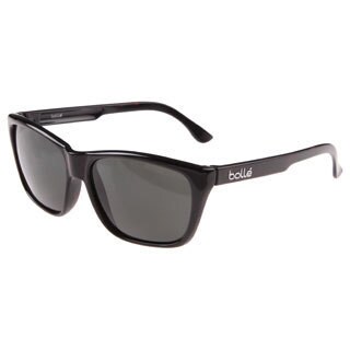 Bolle 'Damone' Shiny Black Polarized Fashion Sunglasses