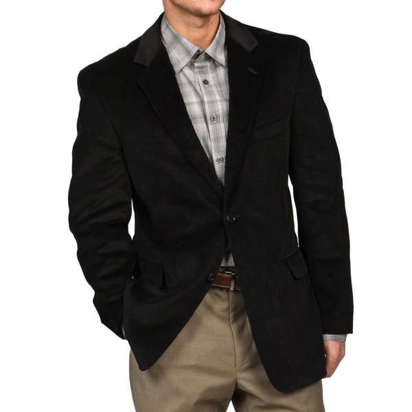 Shop Adolfo Men's Black Corduroy Sport Coat - Free Shipping Today