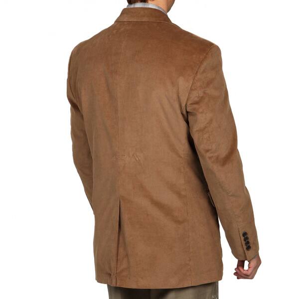 Shop Adolfo Men S Tan Corduroy Sport Coat Overstock 8463091