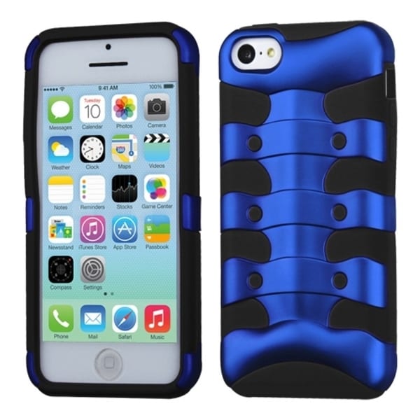 BasAcc Dark Blue/ Black Ribcage Hybrid Case for Apple iPhone 5C BasAcc Cases & Holders